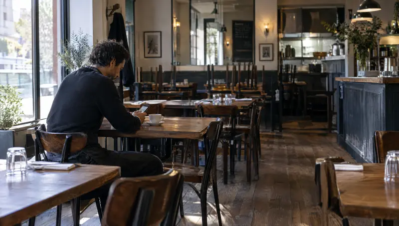 Lundi matin, café en main, le dirigeant fait le point dans la salle encore vide