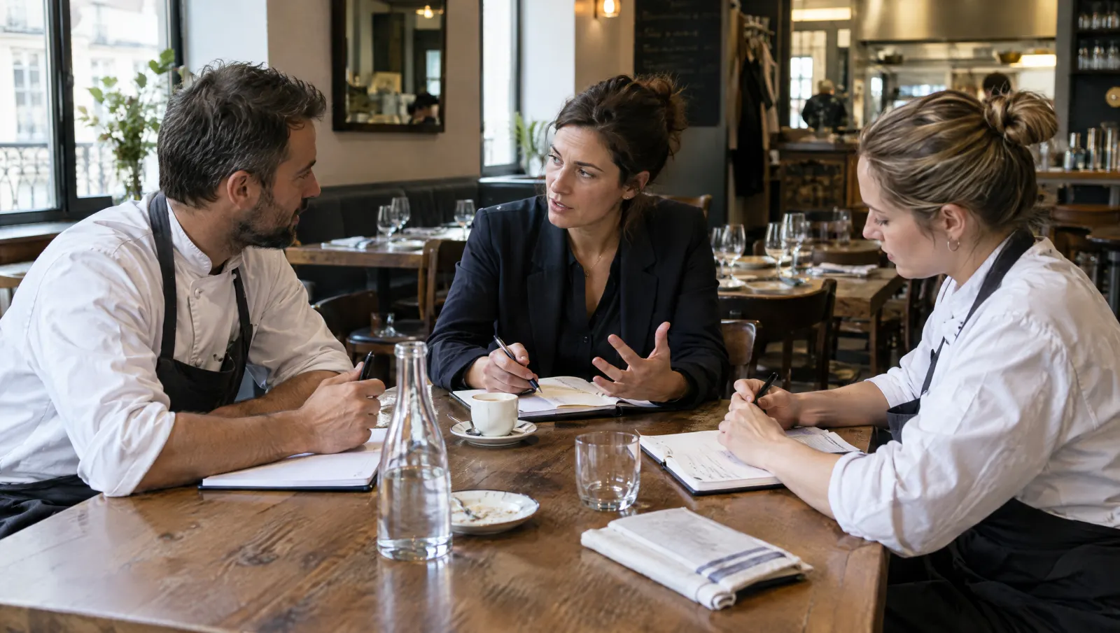 Trois managers de sites comparent leurs façons de faire autour d'un café